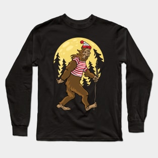 BIGFOOT BY THE LIGHT OF THE MOON Long Sleeve T-Shirt